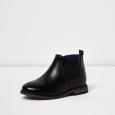 Mini boys black Chelsea boots